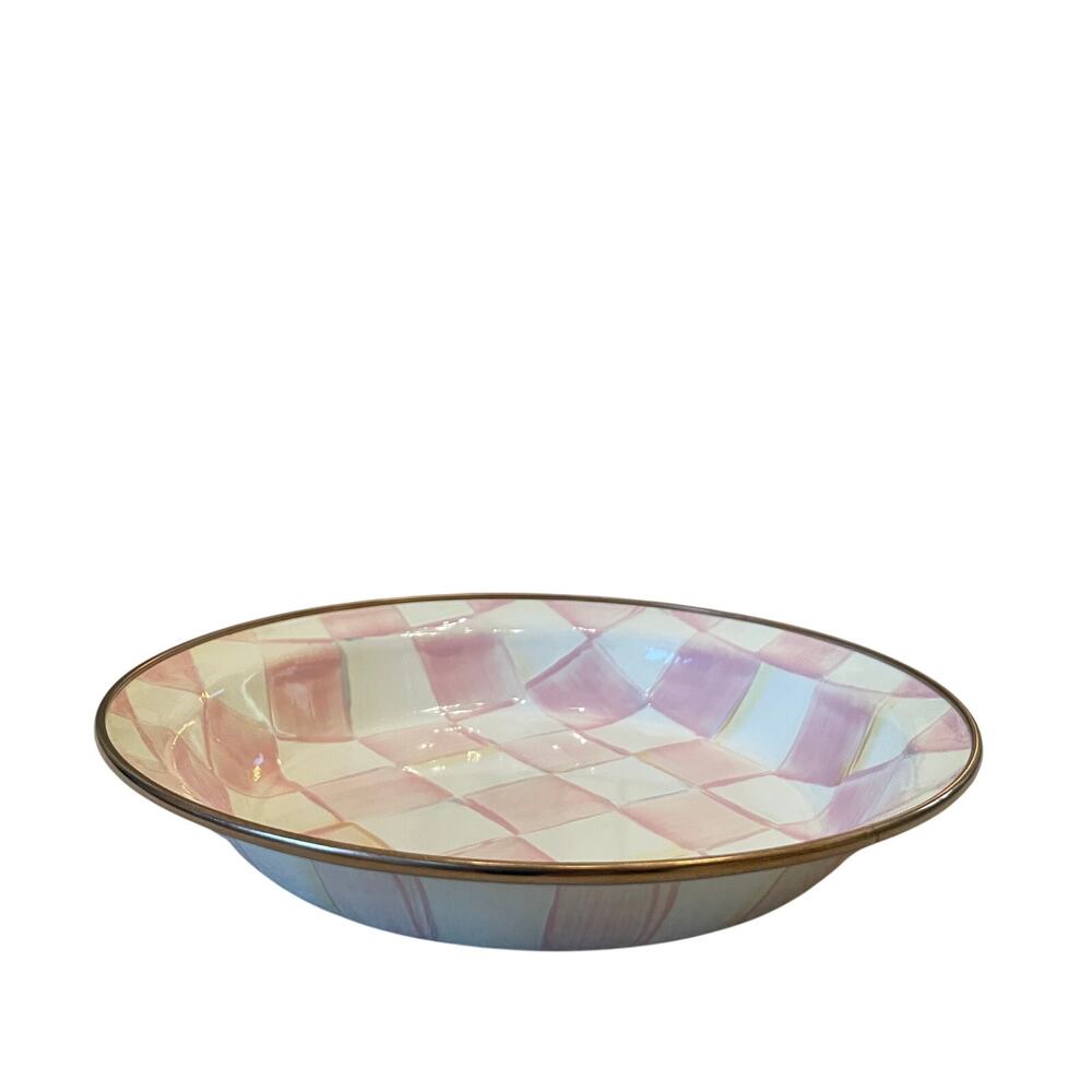 NEW Mackenzie-Childs Rosy Check Pie Plate - Picture 9 of 13